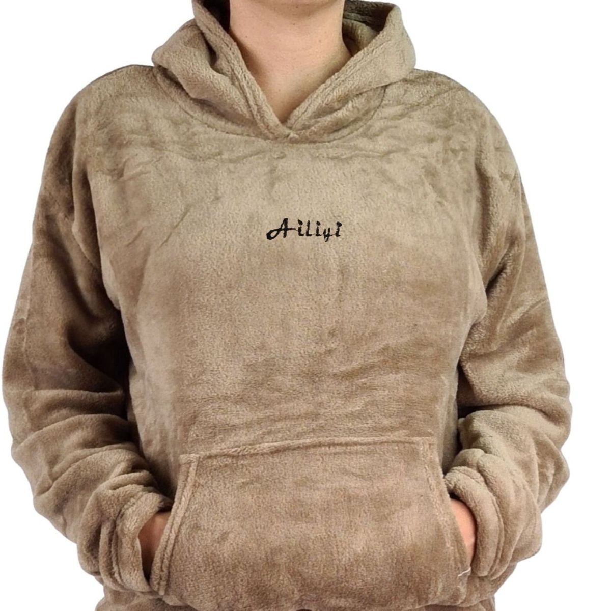 LIKE SHOP - Pijama Mujer Polar Invierno Con Gorro Excelente Calidad 1763