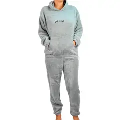 MPROPIA - Pijama Mujer Polar Invierno Con Gorro Excelente Calidad 1763