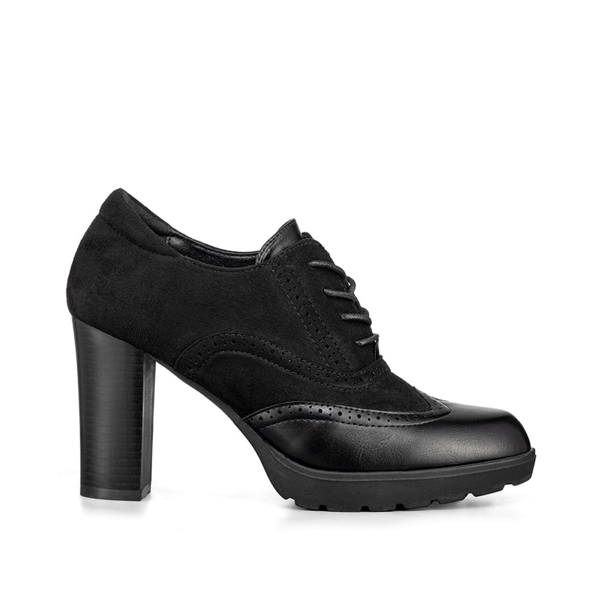 WEIDE - Botin Casual Dama Negro En Gamuza Vintage Weide QBM10