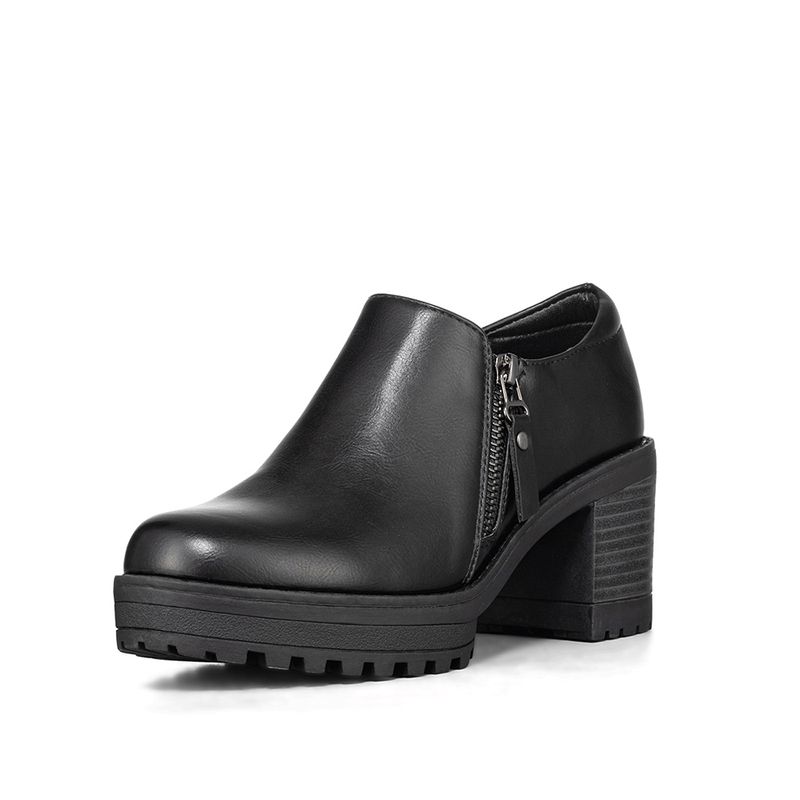 WEIDE - Botin Casual Mujer Negro Eco cuero Formal Weide QBM11