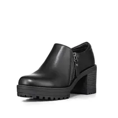 WEIDE - Botin Casual Mujer Negro Eco cuero Formal QBM11