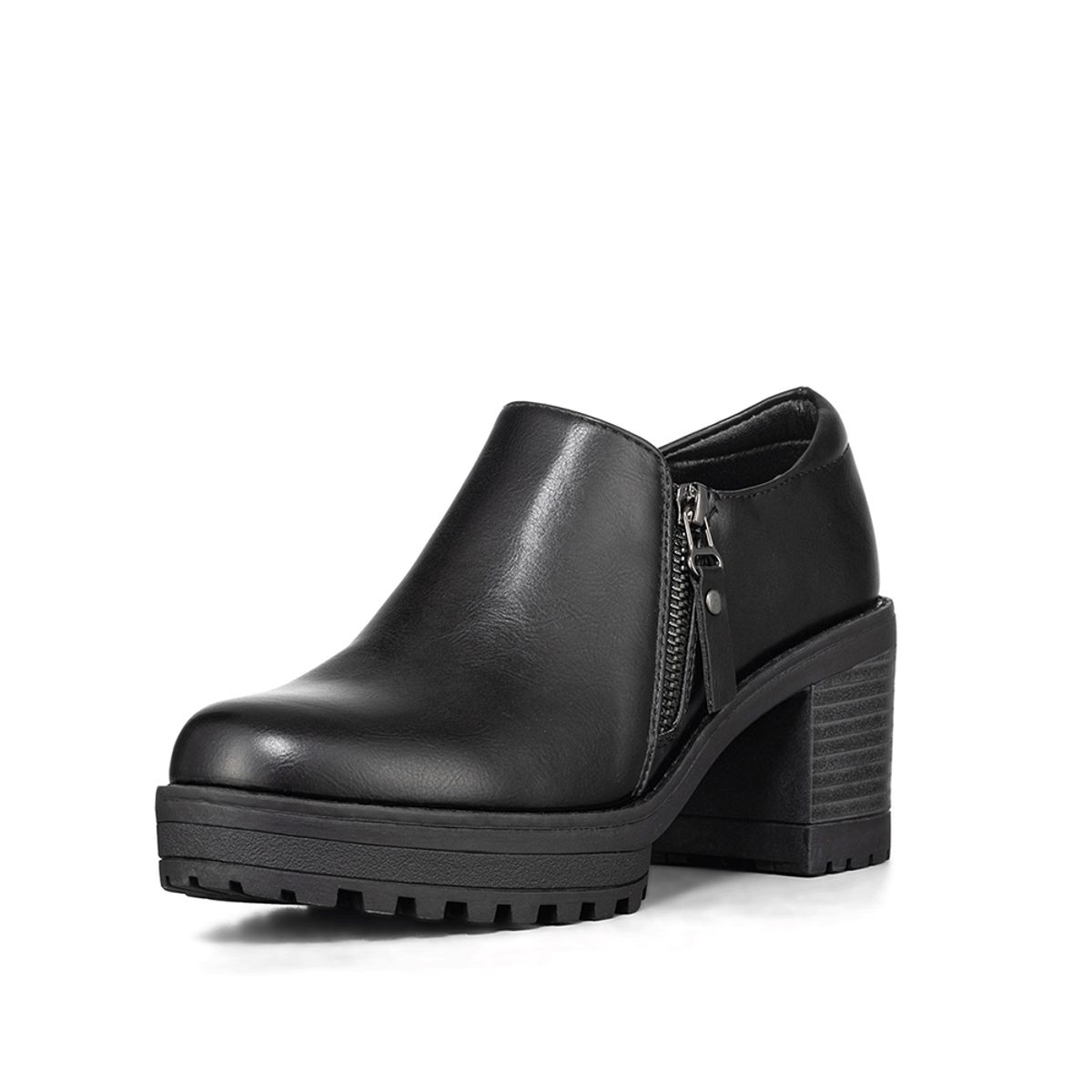 WEIDE - Botin Casual Mujer Negro Eco cuero Formal Weide QBM11