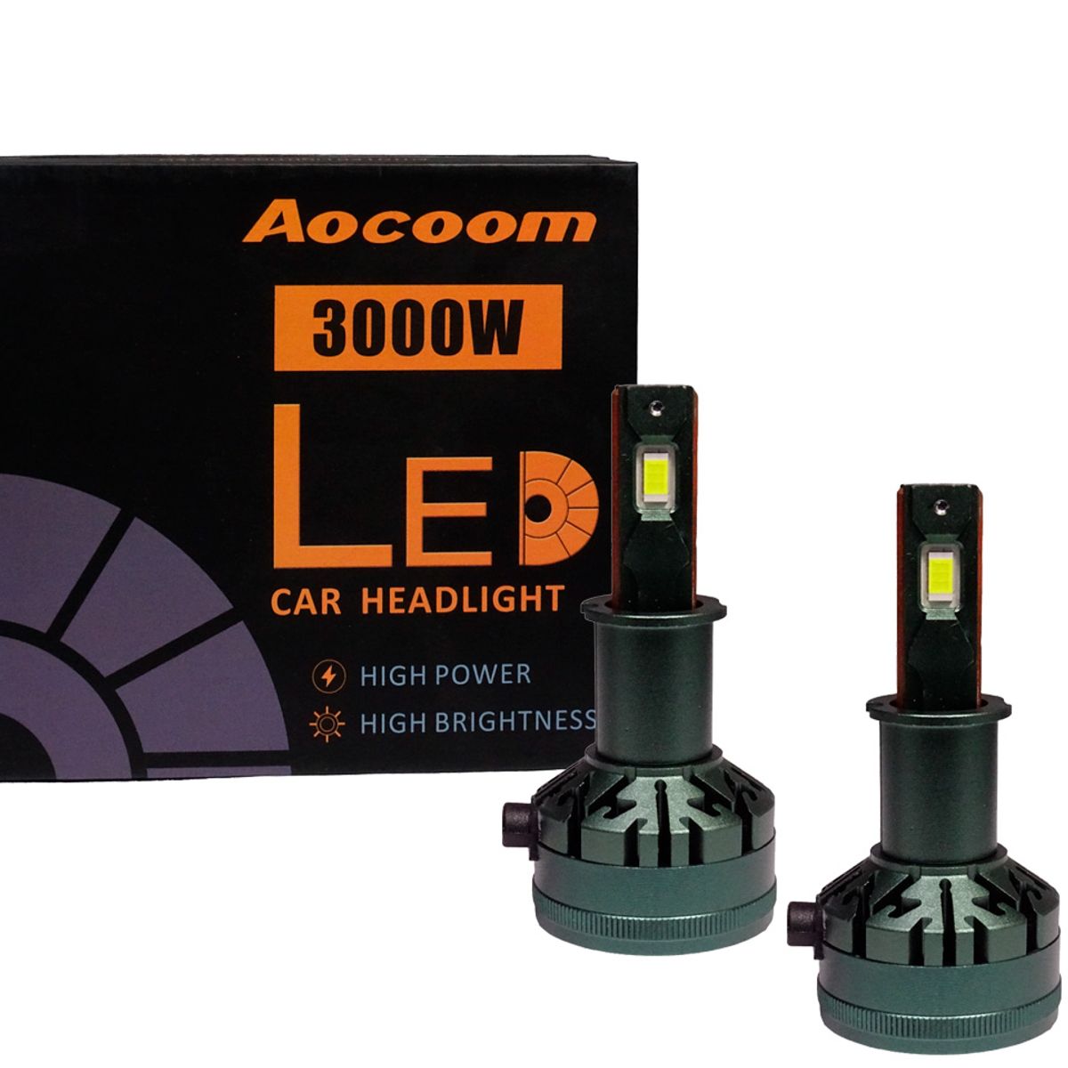 GENERICO - Kit Turbo Led H3 50000lm 6000k 3000w Resistencia Ip67