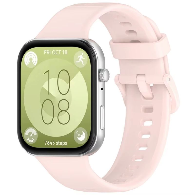 GENERICO - Correa Silicona Compatible Con Huawei Fit 3 / Rosa
