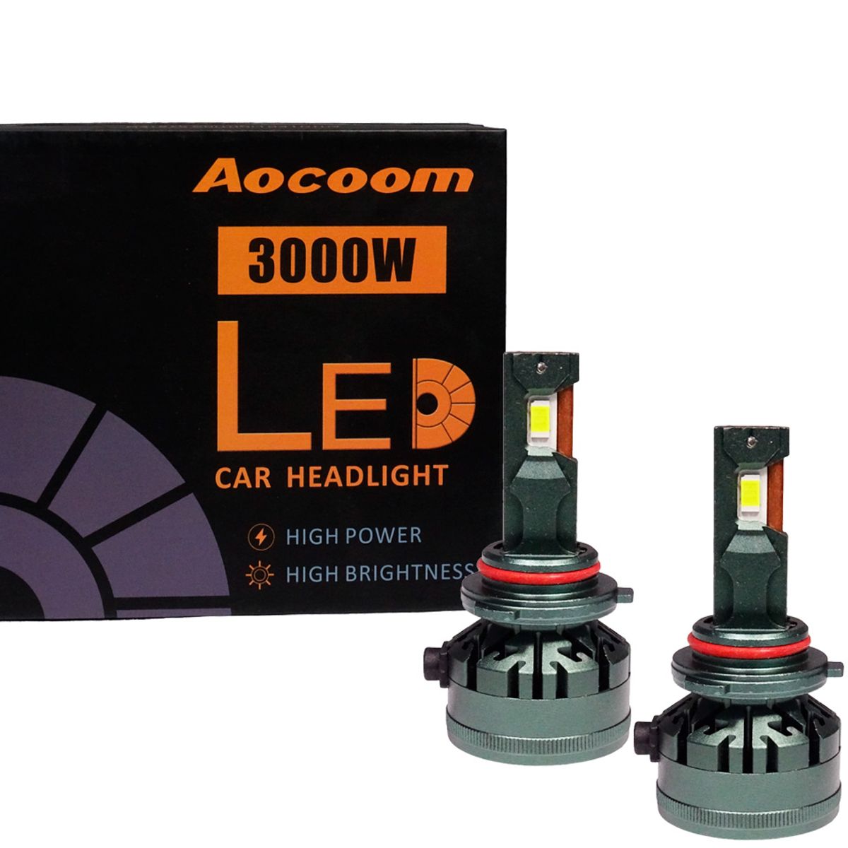 GENERICO - Kit Turbo Led 9006 50000lm 6000k 3000w Resistencia Ip67