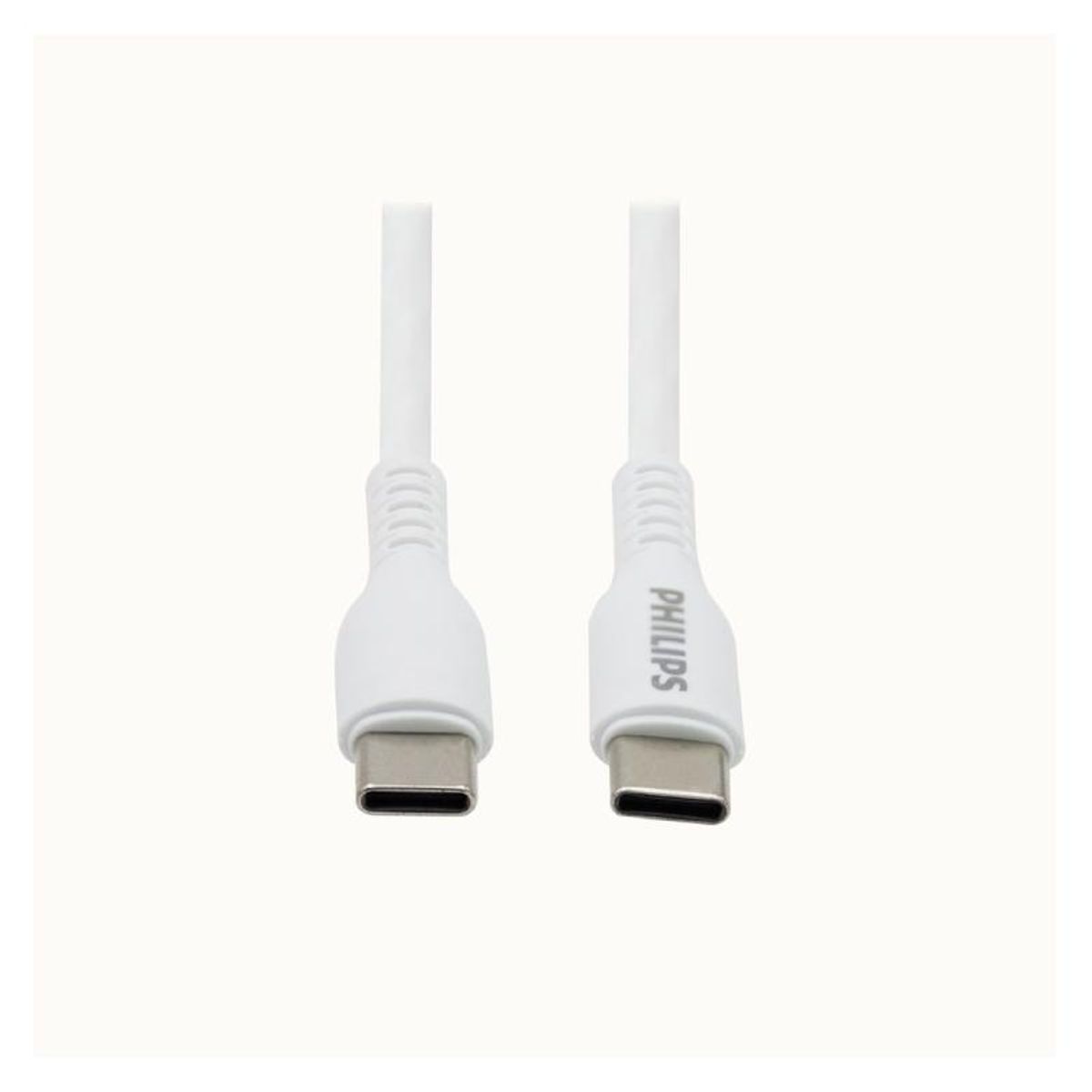 PHILIPS - Cable Dlc8601w Philips Usb-C A Usb-C 1m 60w Max Blanco