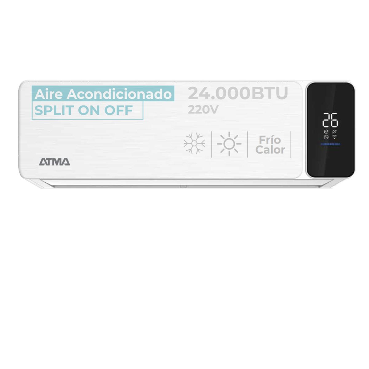 ATMA - Aire Acondicionado Atma Split Frío Calor 24000btu