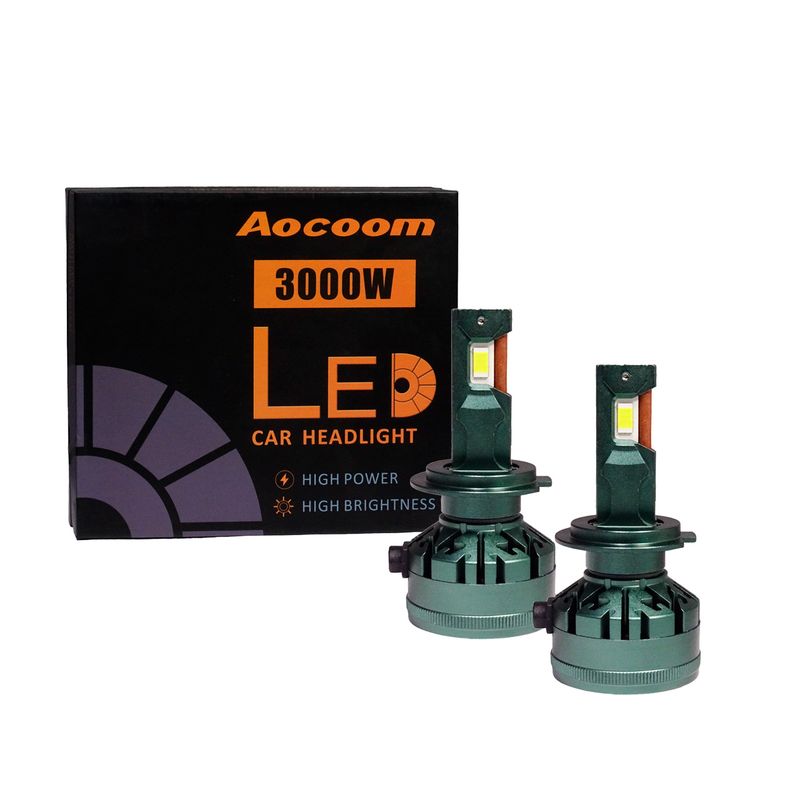 GENERICO - Kit Turbo Led H7 50000lm 6000k 3000w Resistencia Ip67