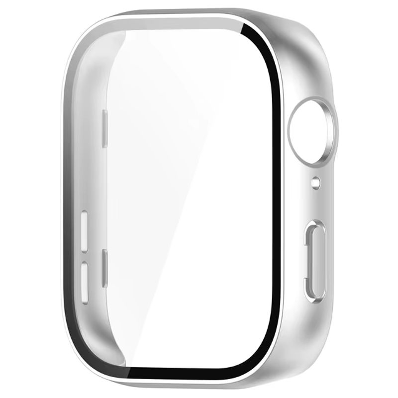 GENERICO - Protector Carcasa Con Vidrio Para Huawei Fit 3 / Plateado
