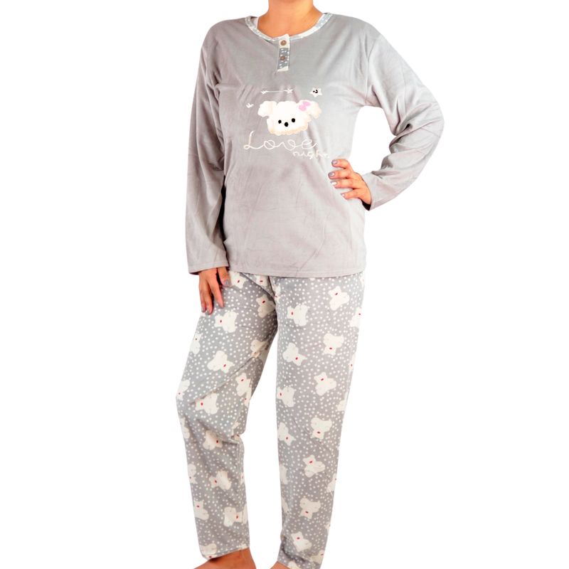 MPROPIA - Pijama Mujer Micropolar Invierno Diseños 492
