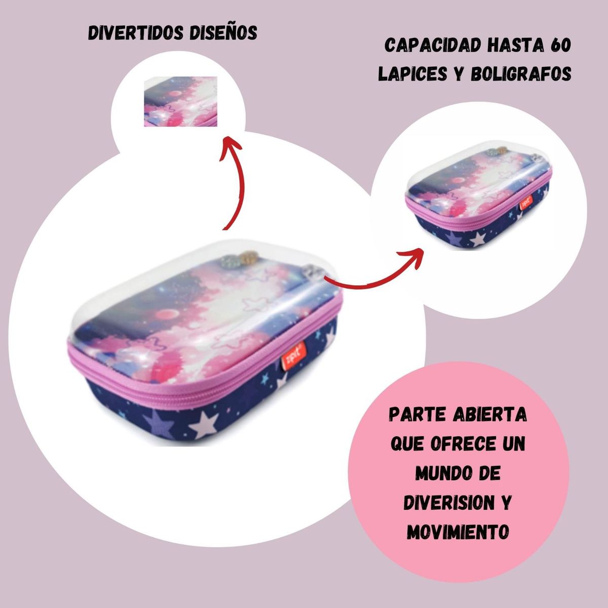 FABER-CASTELL - Estuche Rígido Playful Faber-Castell Noche Estrellada