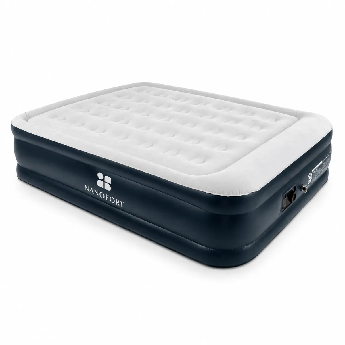 NANOFORT - Colchón Inflable Eléctrico Queen Size con Bomba de Aire Eléctrica Intex Soporta 275Kg