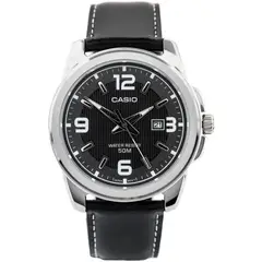 CASIO - Reloj Mtp-1314l-8av Hombre Analogo Cuero - Negro