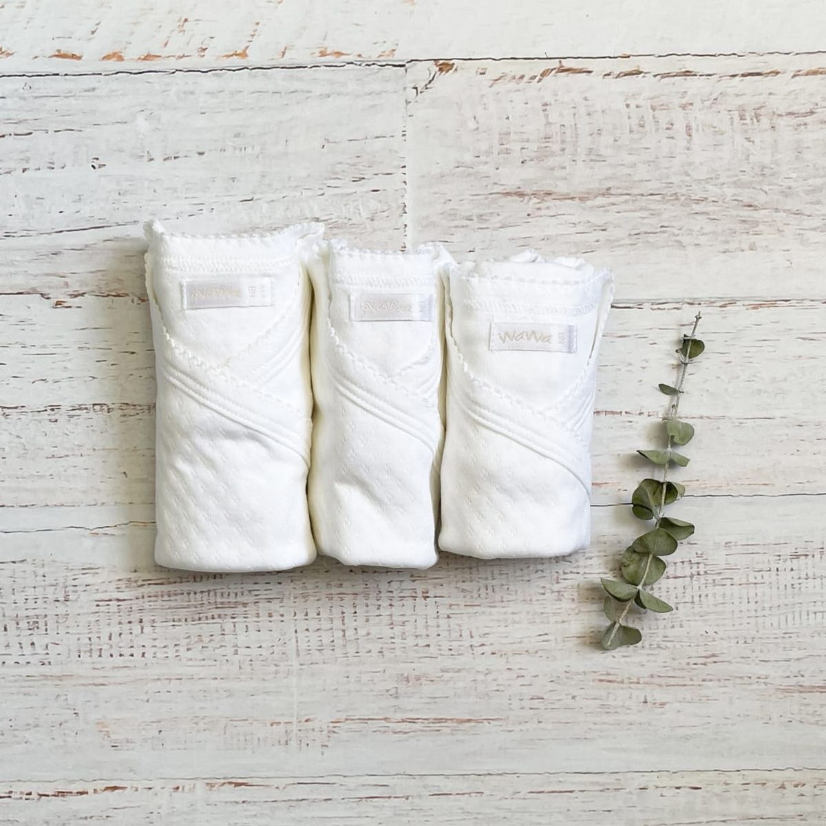 WAWABABY - Pack 3 Bodys Wawa Calados Algodón Pima