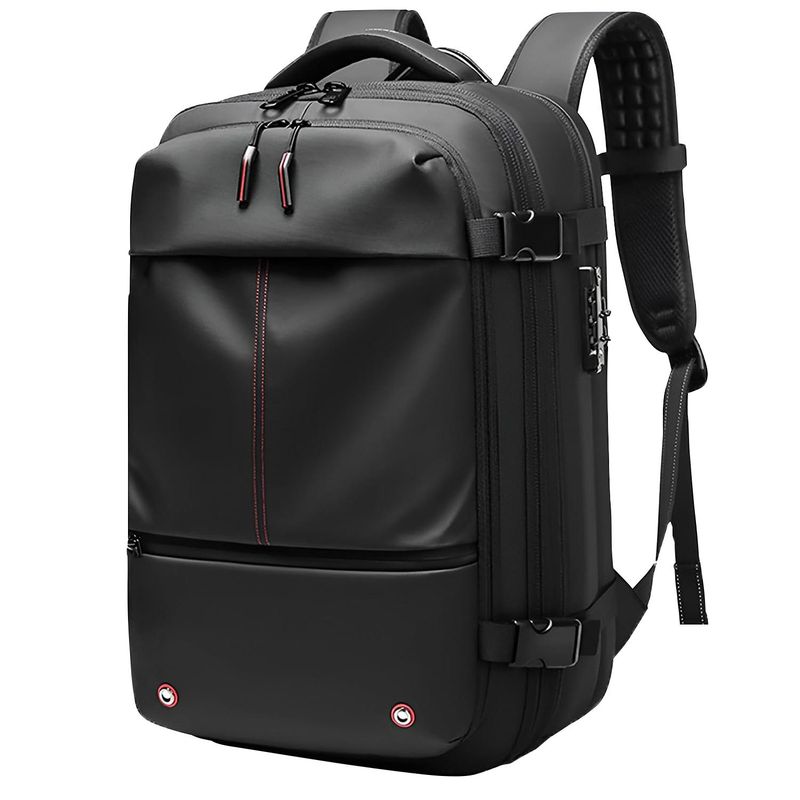 OKAERI - Mochila De Viaje Avion Expandible Impermeable Viral Tik Tok Diseño De La Tela Liso