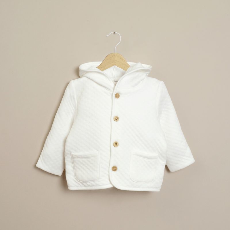 OPALINE - Chaquetas Unisex bebé Blanco 40114 Opaline