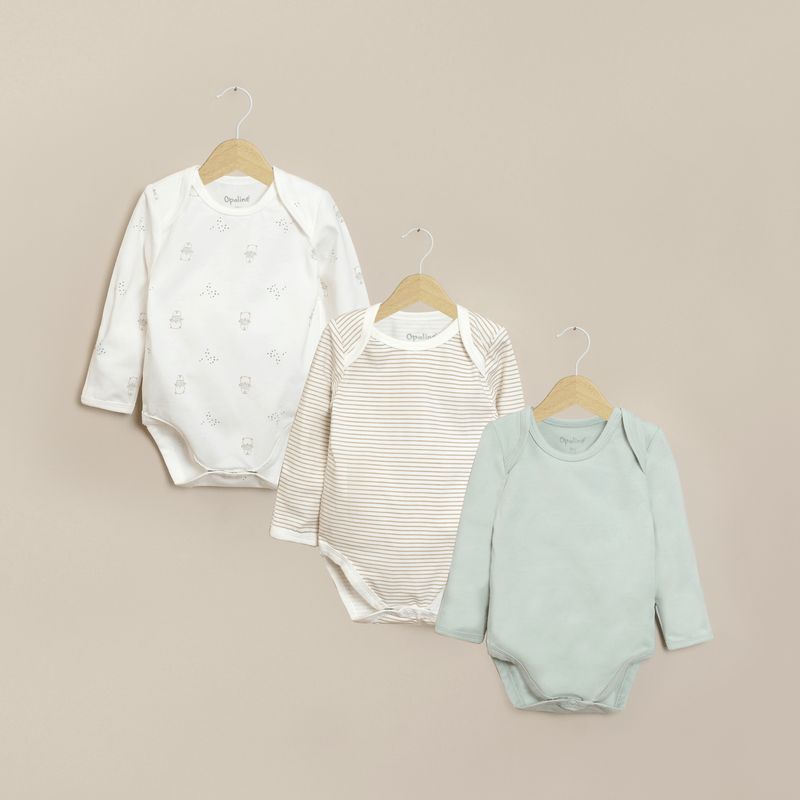 OPALINE - Bodys Bebé niño Verde 40141 Opaline