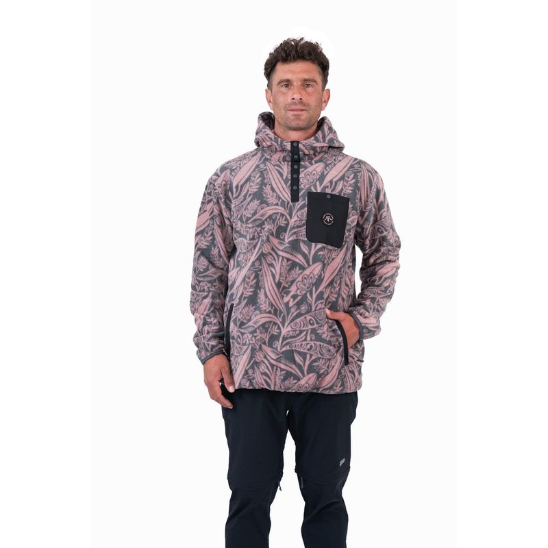 KAYA UNITE - Polar Hombre Half Zip Hood Leaf Marengo