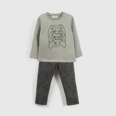 COLLOKY - Pijama Niño Negro 56244