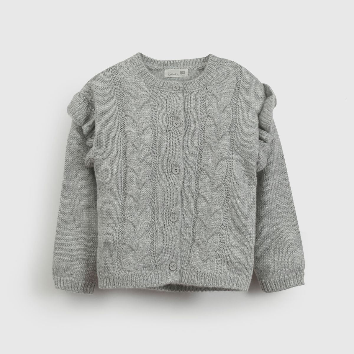 COLLOKY - Chaleco Bebé niña Gris 56271 Colloky