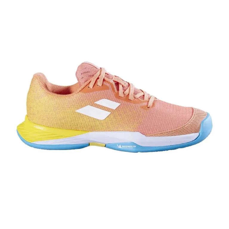 Zapatilla Tenis Jet Mach 3 Clay Junior Girl Coral Gold Fusion