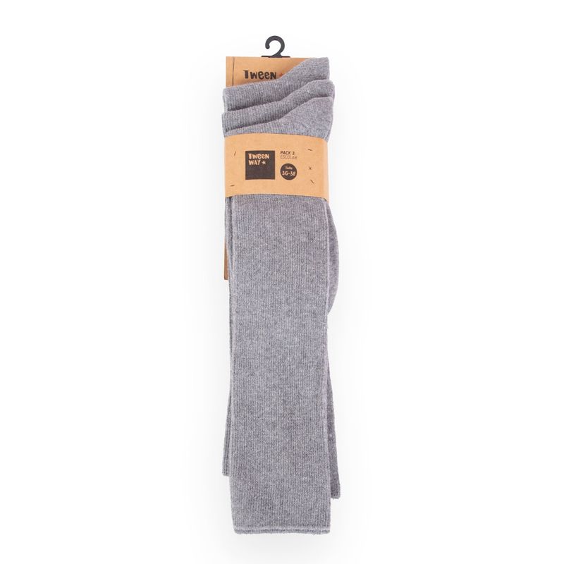 PILLIN - Calcetines Escolar Pillin TAB102-25GRI - Gris claro - 32-35