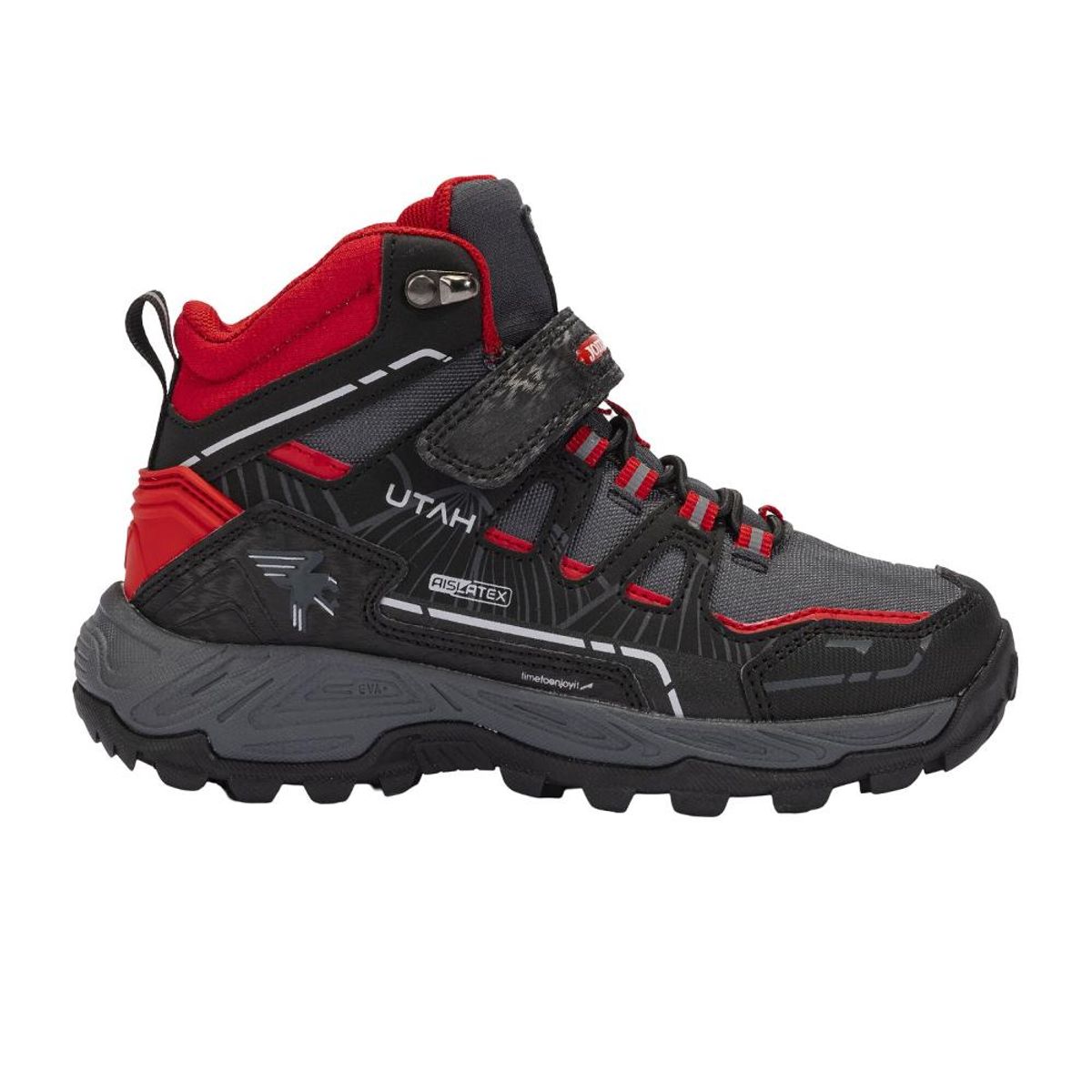 JOMA - Botín Outdoor Kids Utah Jr Negro Rojo Joma
