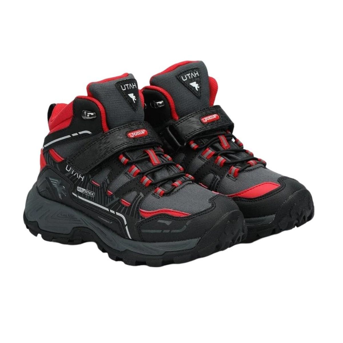 JOMA - Botín Outdoor Kids Utah Jr Negro Rojo Joma