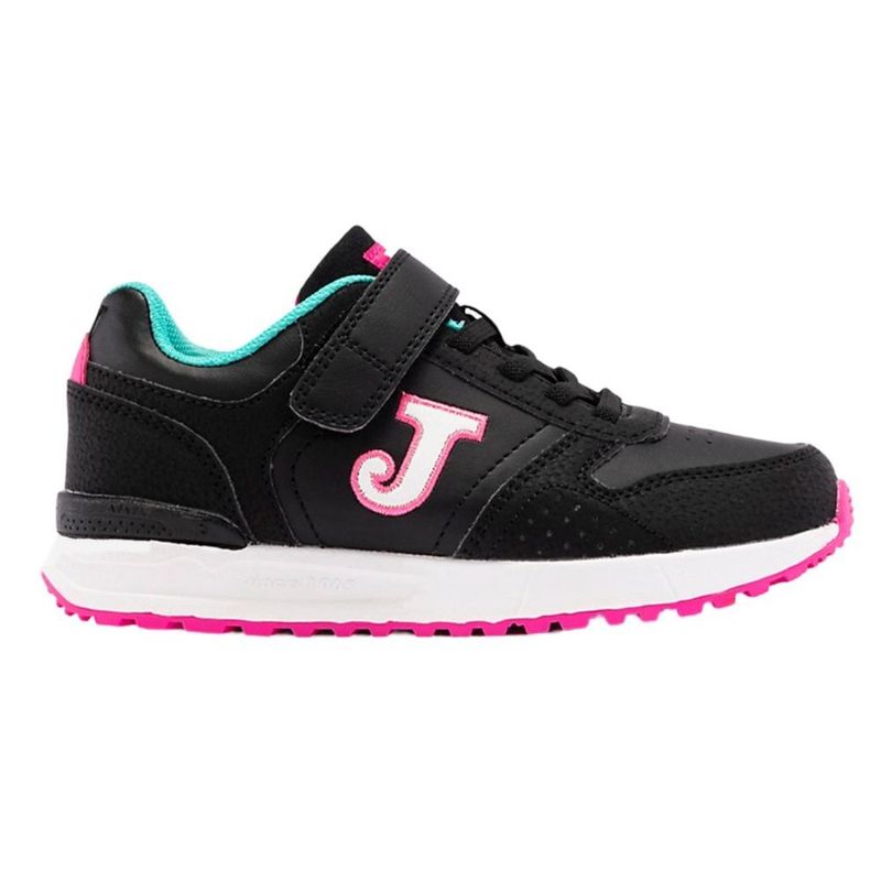 JOMA - Zapatilla Kids Tornado Negro Fucsia Joma