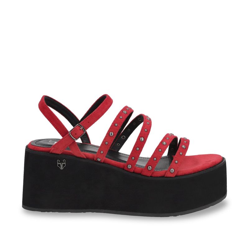GOTTA - Sandalia Mujer Plataforma Rojo 15629 Gotta