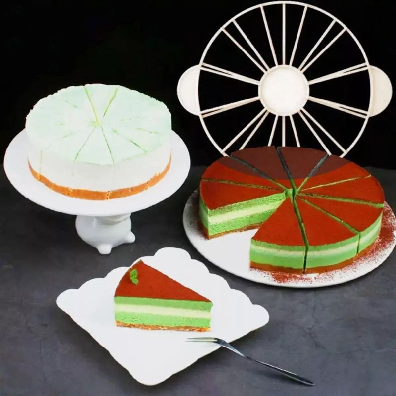 GENERICO - Cortador torta rebanadas 14 / 16 porciones pasteles