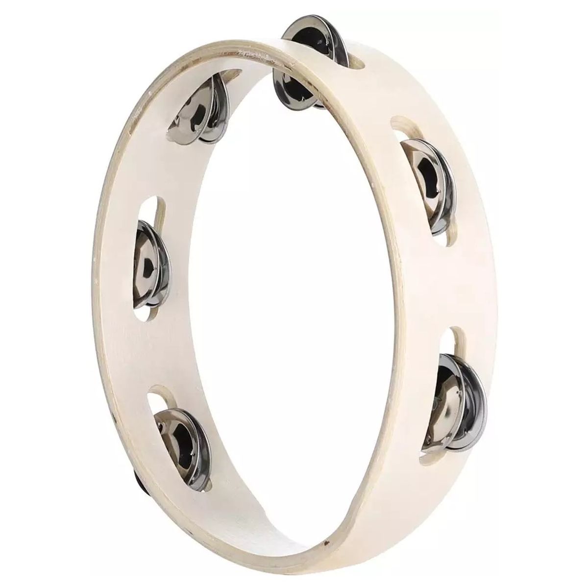 HENDRIX - Pandero Madera 8 Pulgadas Sonajas Metal