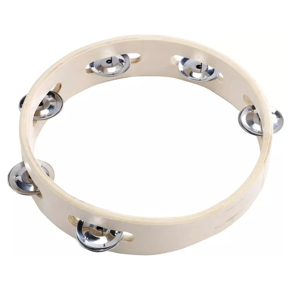 HENDRIX - Pandero Madera 8 Pulgadas Sonajas Metal