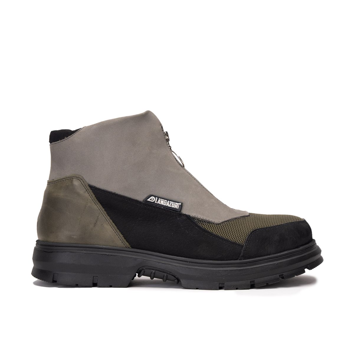 LANDAZURI - Botín Cuero V002 Gris Landazuri