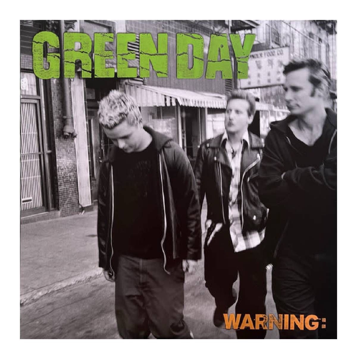 GRUPO LASER DISC - VINILO GREEN DAY WARNING FLUORESCENT GREEN VINYL 1LP