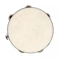 Pandero Madera Con Parche 8” Sonajas Metal