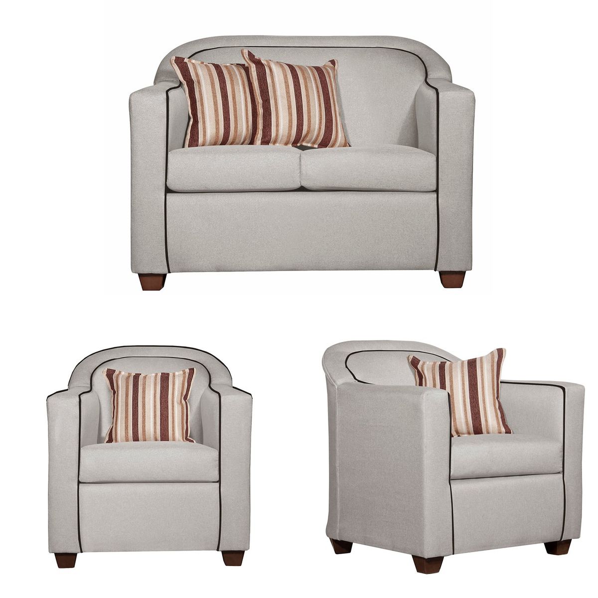 RUZAM MOBEL - LIVING 2-1-1 ZAFIRO CRUDO