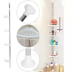 GENERICO - Esquinero Organizador De Baño Altura Regulable