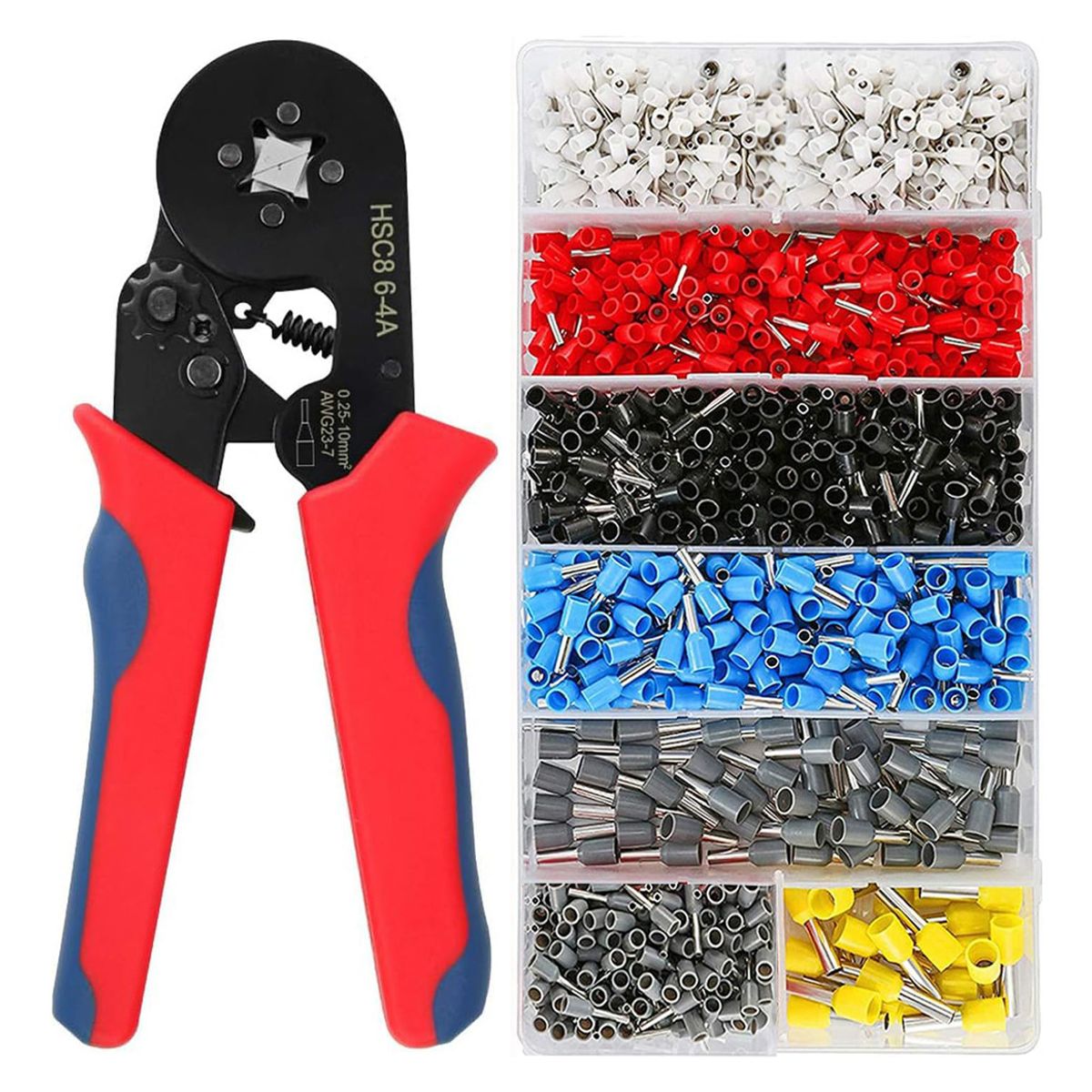 GENERICO - Crimpadora De Terminales Para Cables Kit 1900pzs 025-10mm²