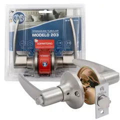 ODIS - Cerradura Tubular Con Manilla 203 Dormitorio Níquel