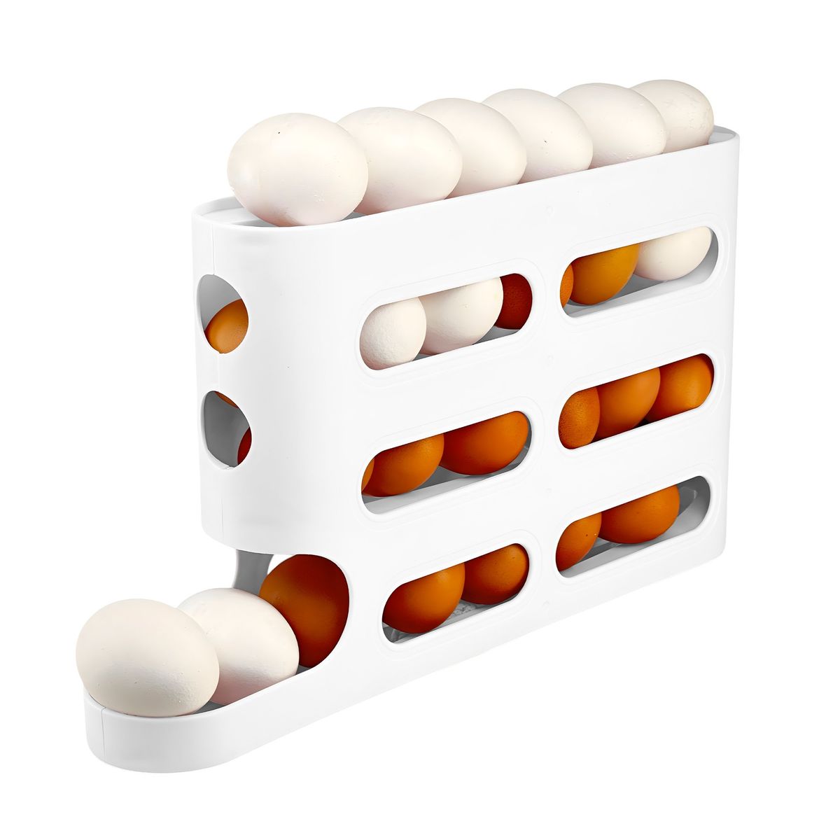 GENERICO - Dispensador De Huevos Organizador De Huevos Huevera 30 Huevo