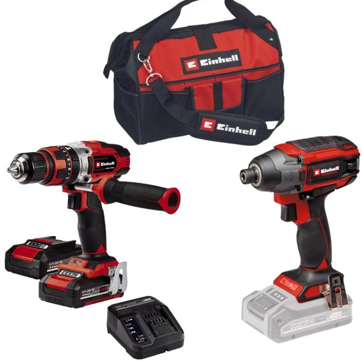 EINHELL - Kit Einhell 18v Taladro Te-cd1848 +Atornillador Tp-ci18220