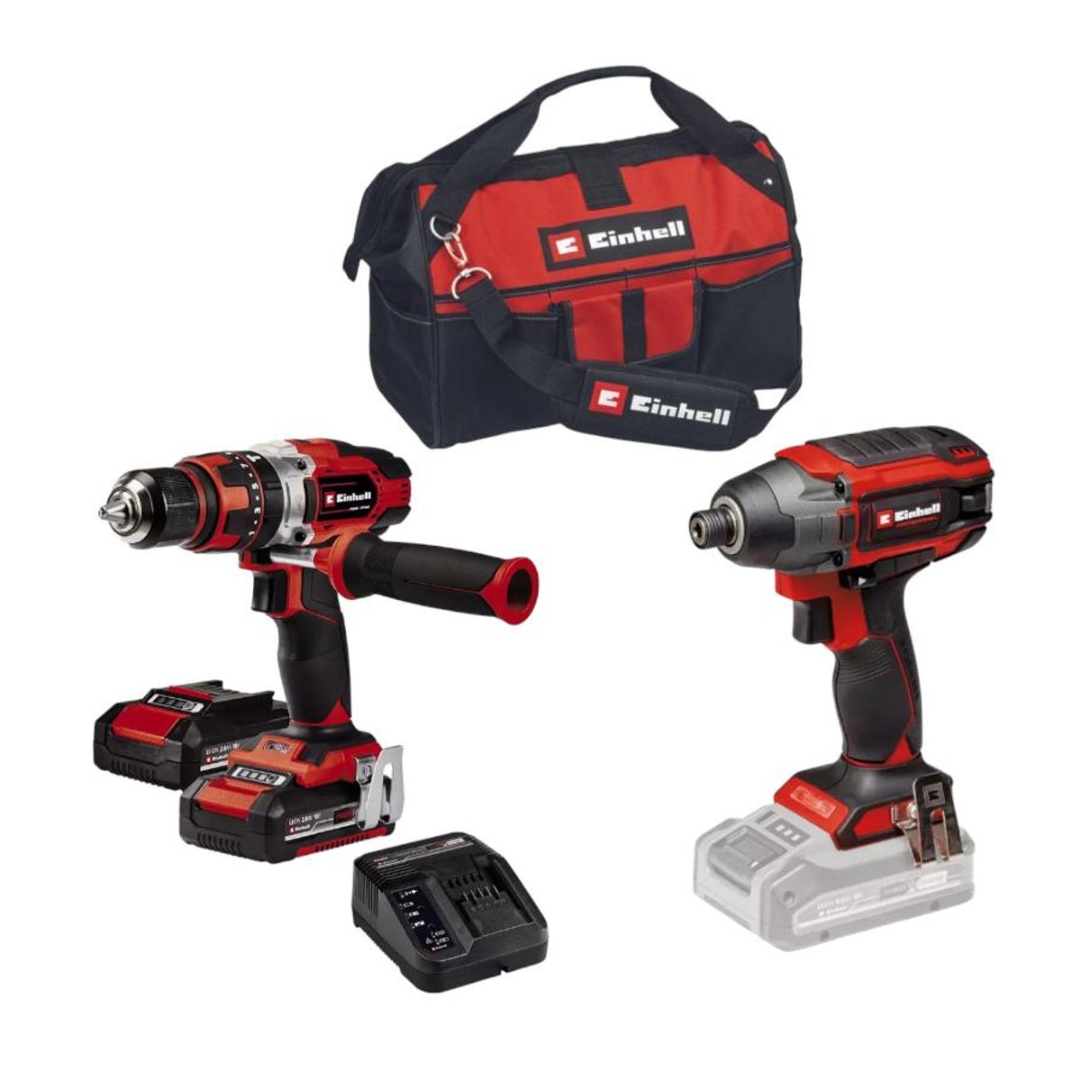 EINHELL - Kit Einhell 18v Taladro Te-cd1848 +Atornillador Tp-ci18220