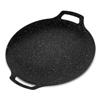 Budare Antiadherente 35 Cm Plancha De Acero Inoxidable Paila