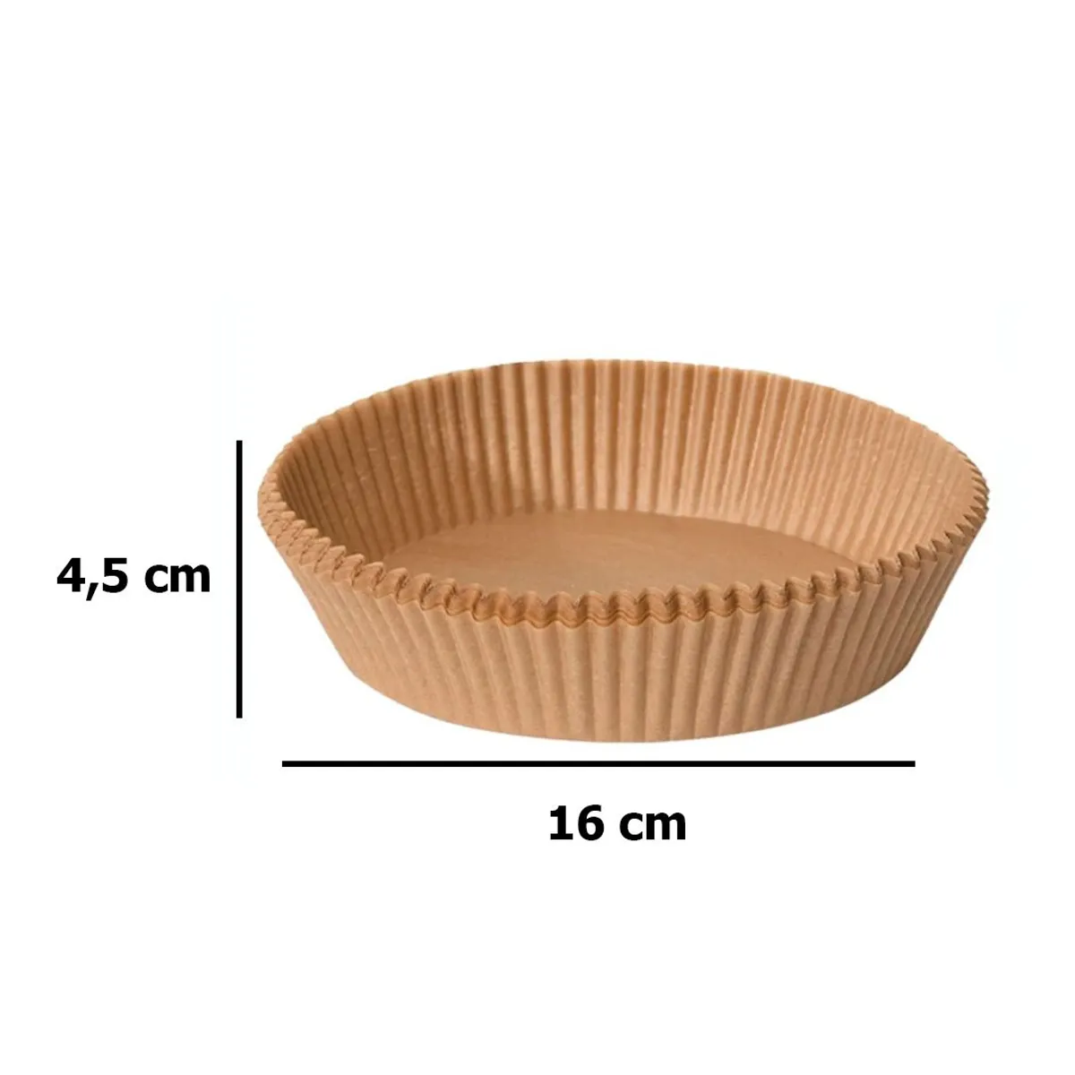 GENERICO - Papel Para Freidora Aire Forro Antiadherente 16 Cm 100 Unidades