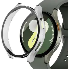 GENERICO - Protector Carcasa Con Vidrio Para Samsung Watch 7 44mm / Plateado