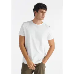 NIMTU - Polera Tres Cruces Casual Blanco