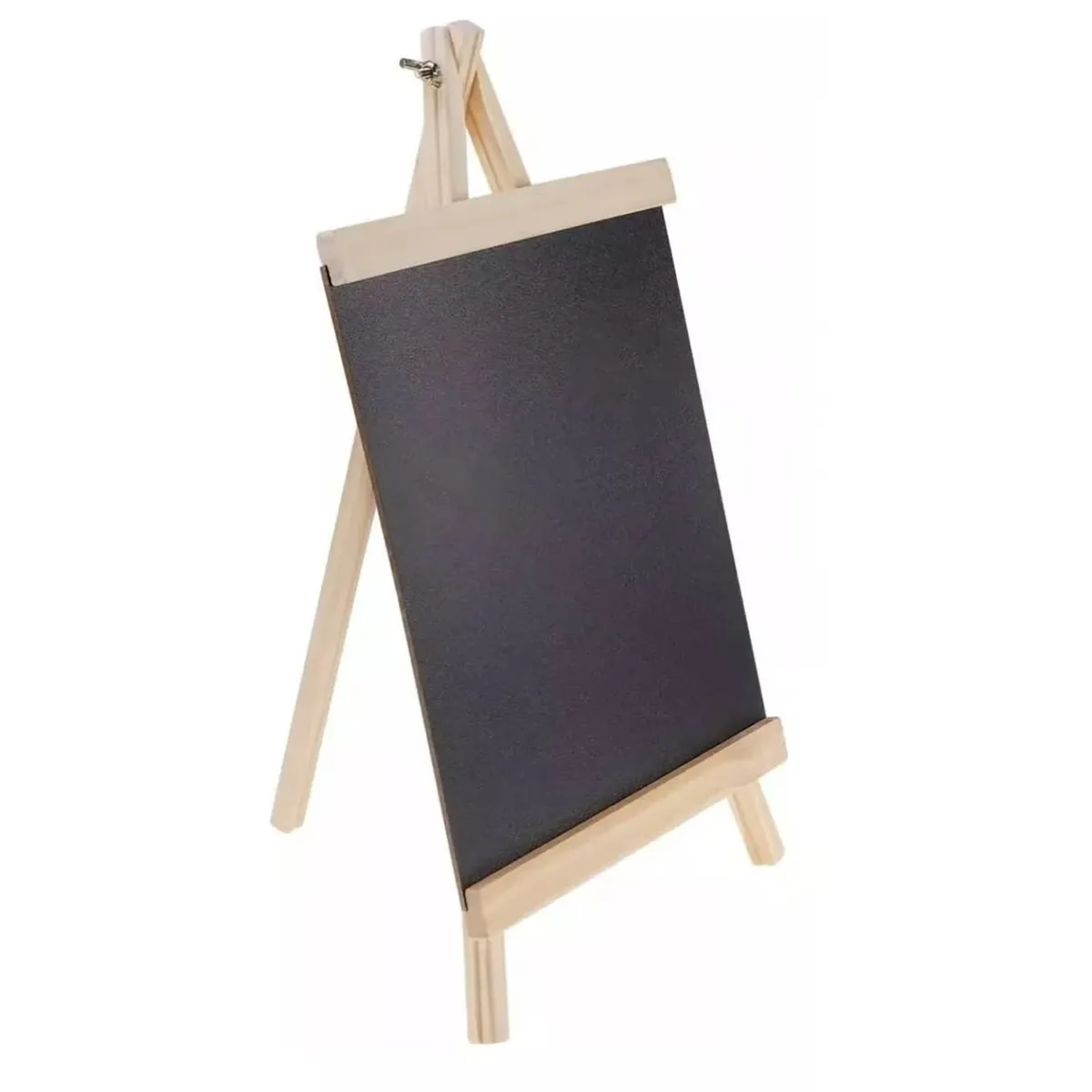 GENERICO - Pizarra Caballete Madera Ajustable Decorativa 25x48cm