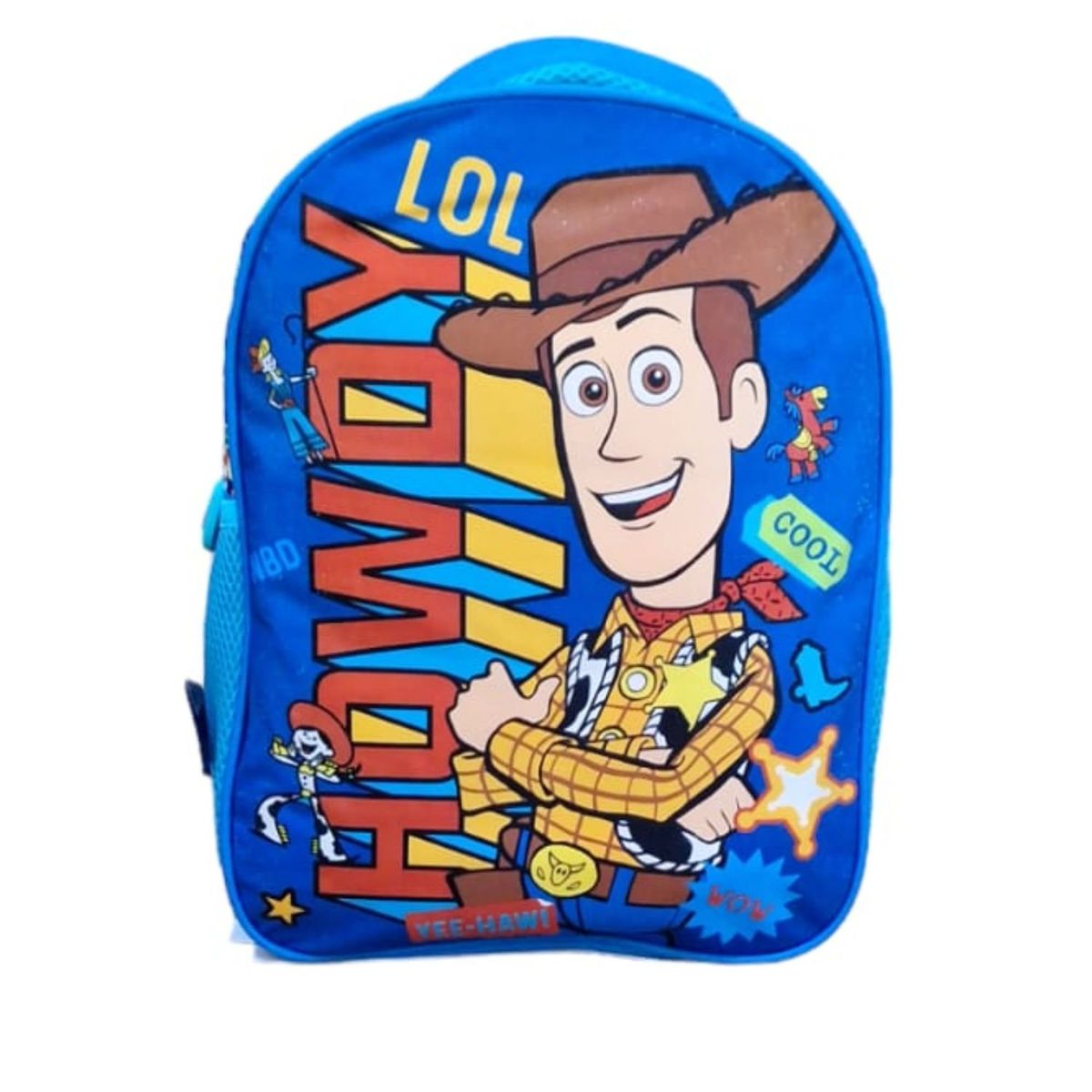 GENERICO - Mochila Infantil Vaquero Azul Estampado Divertido Niños