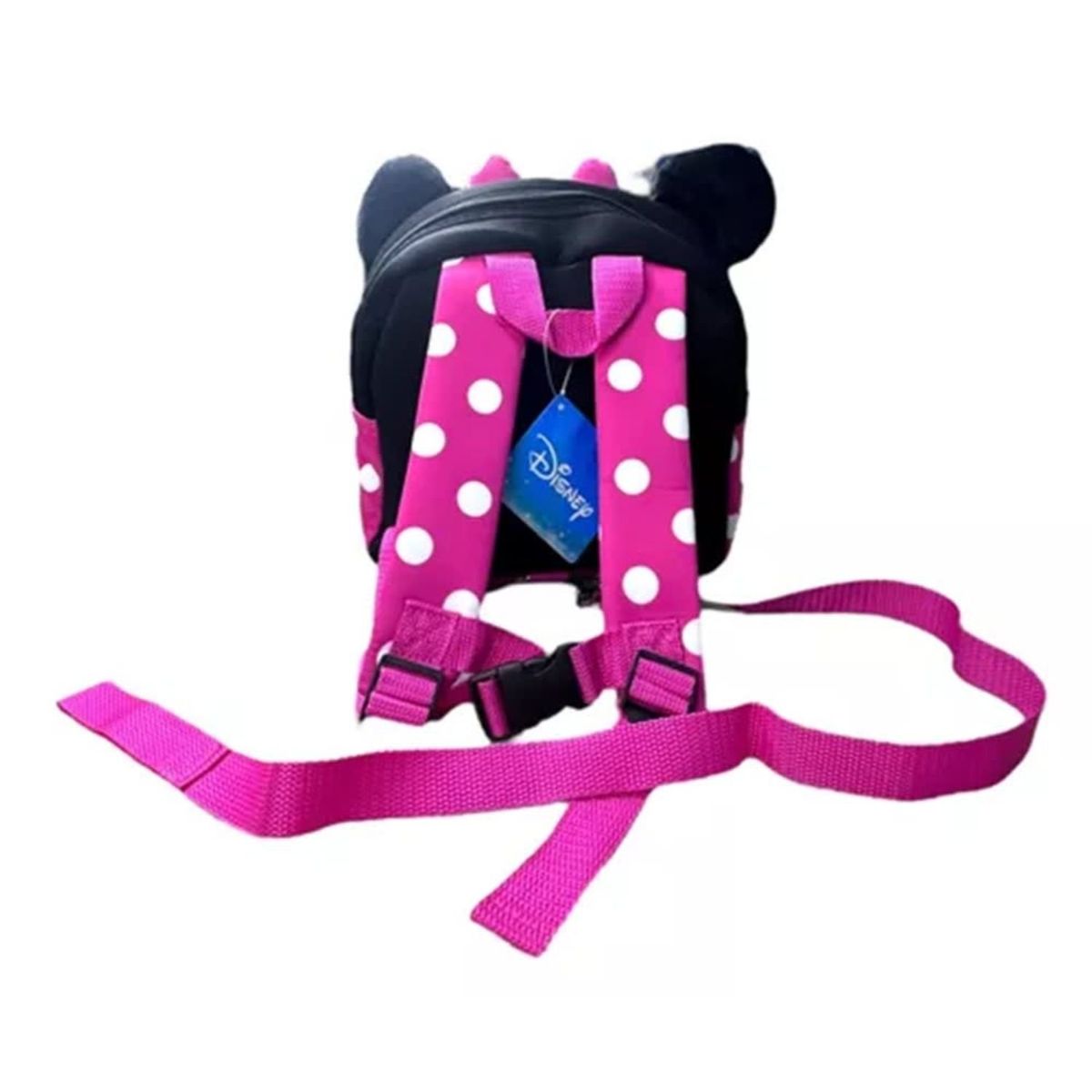 GENERICO - Mochila Infantil Ratona Orejas Lazo Rosa Lunares Niños